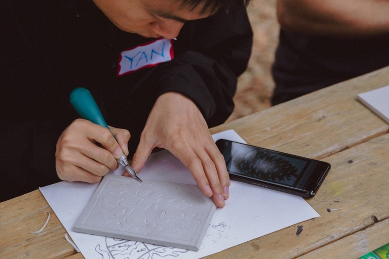 Linocut Print Making playshop